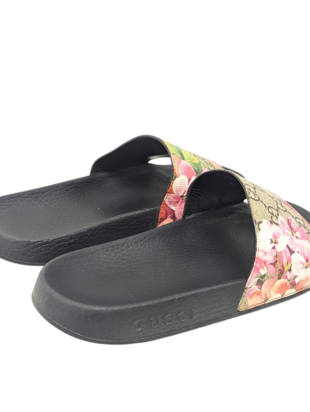 Gucci GG Web Supreme Bloom Floral Slide Sandals Size EU 38 - Picture 6 of 11